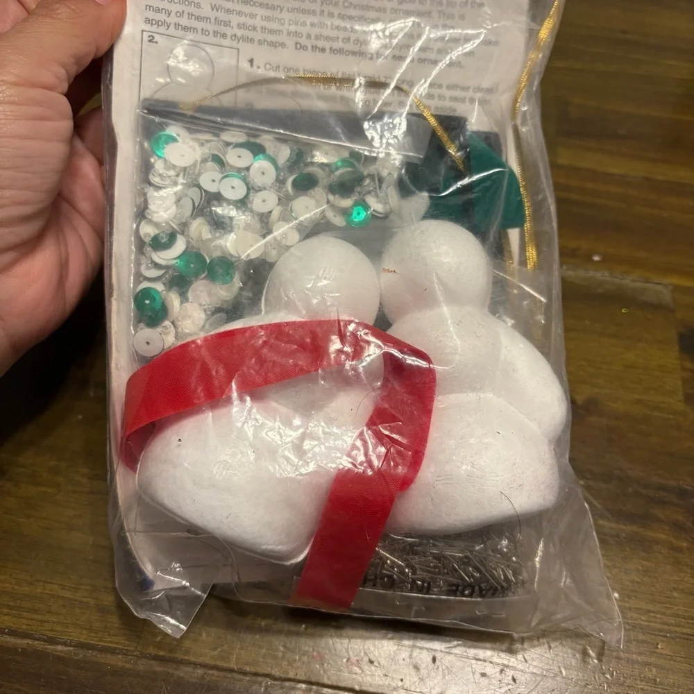 Sulyn NOS Christmas Ornament Kit Frosty the Snowman Beaded Holiday Craft MIP